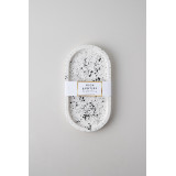Rich Aunties Esthetics - Trinket Tray White and Black Speckled Small
