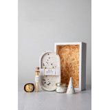 Rich Aunties Esthetics - Trinket Tray Gift Set White and Black Speckled Small