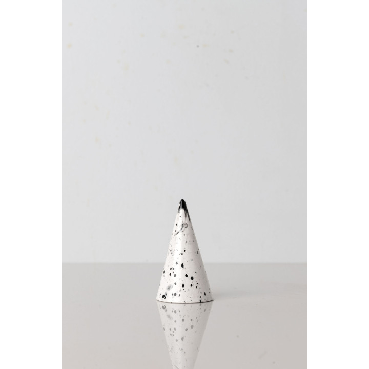 Rich Aunties Esthetics - Trinket Tray Gift Set White and Black Speckled Small