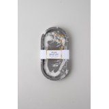 Rich Aunties Esthetics - Trinket Tray Gift Set Grey Marble Gold Leaf Small
