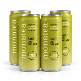 Monatea Sparkling Rooibos Tea – Sage, Lime & Cape Mint (ZERO) | 4 x 300ml