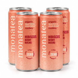 Monatea Sparkling Rooibos Tea – Hibiscus, Berry & Buchu (ZERO) | 4 x 300ml