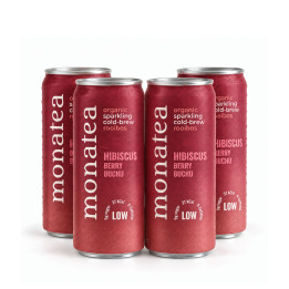 Monatea Sparkling Rooibos Tea – Hibiscus, Berry & Buchu (LOW) | 4 x 300ml