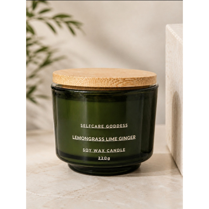 Lemongrass Lime Ginger Soy Wax Candle