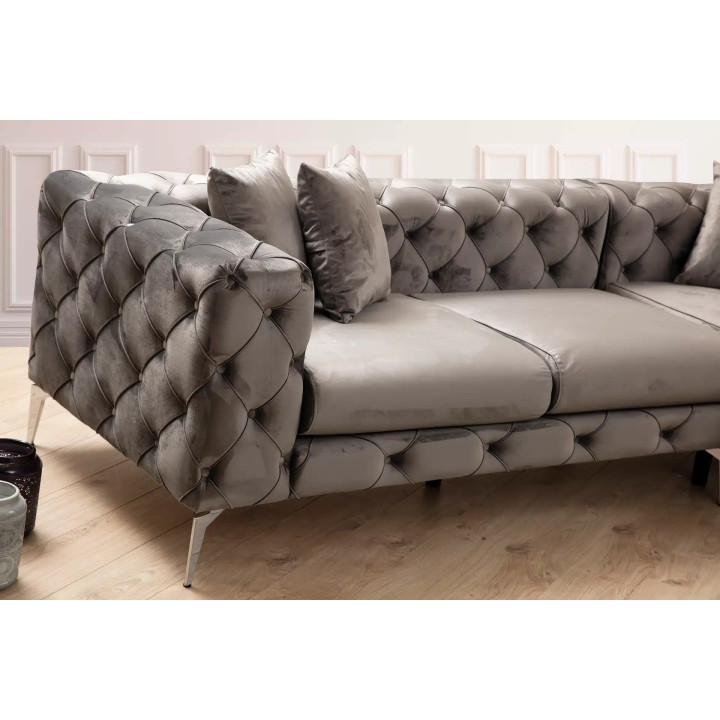 Ntane - Momo Corner Sofa, Anthracite