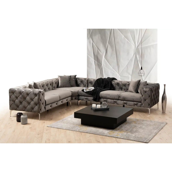 Ntane - Momo Corner Sofa, Anthracite