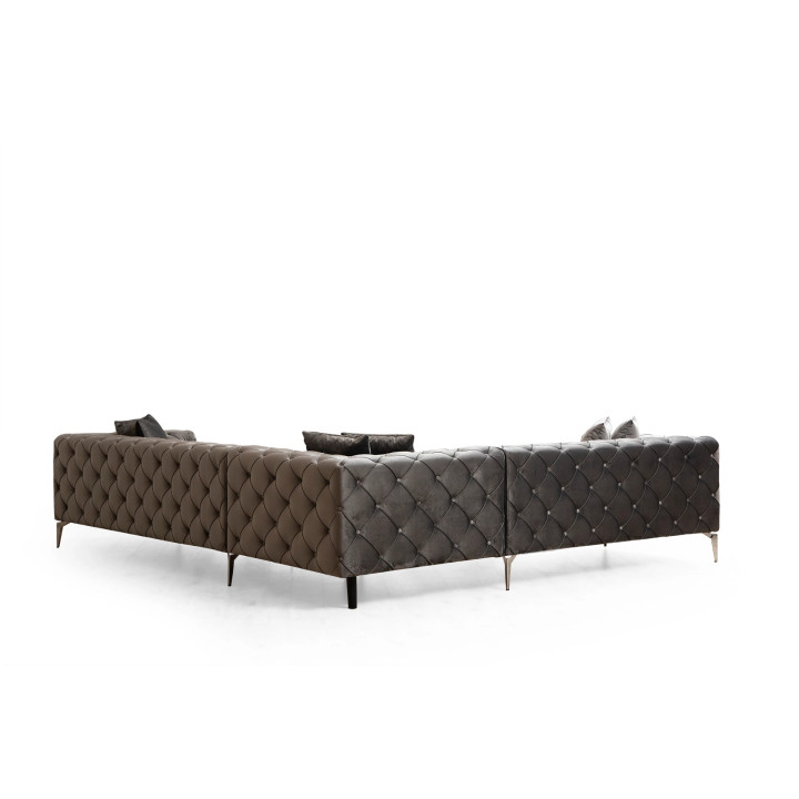 Ntane - Momo Corner Sofa, Anthracite