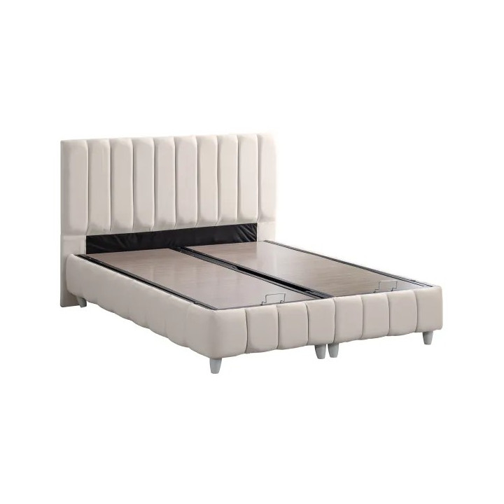 Ntane - Narva Base and Headboard Set, Cream