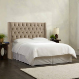 Ntane - Houston Button Tufted Wingback Headboard