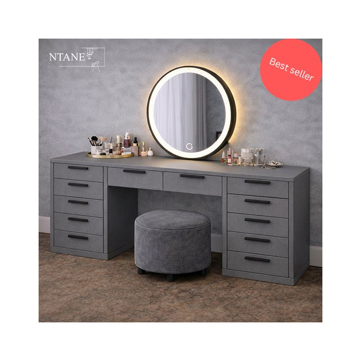 Ntane - Angela Dressing Table Combo, Dunblane Grey