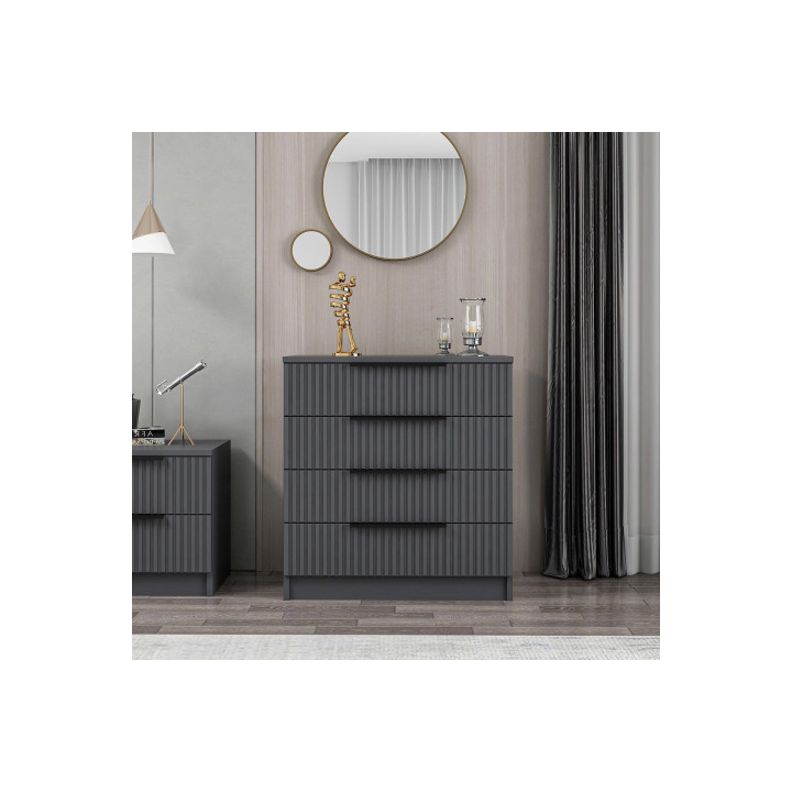 Ntane - Storm Grey Chest of Drawers