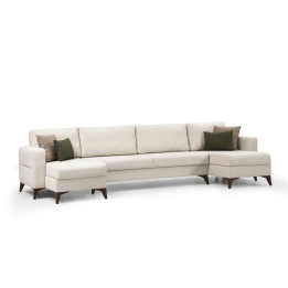 Ntane - Crystal Corner Sofa, Cream