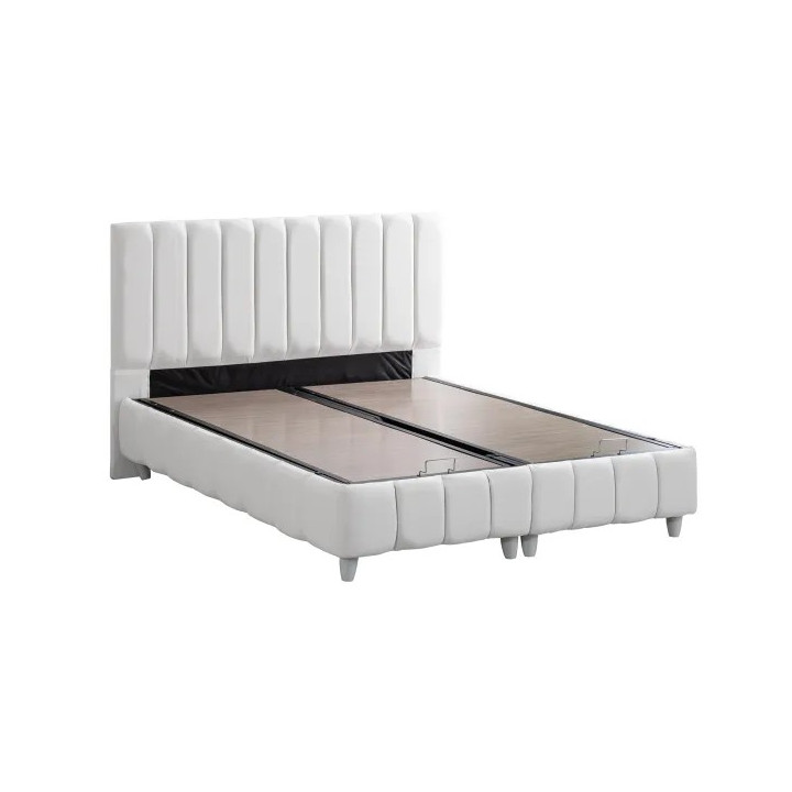 Ntane - Narva Base and Headboard Set, White
