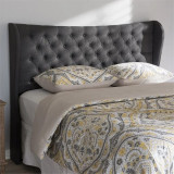Ntane - Selina Button-Tufted Winged Double Headboard