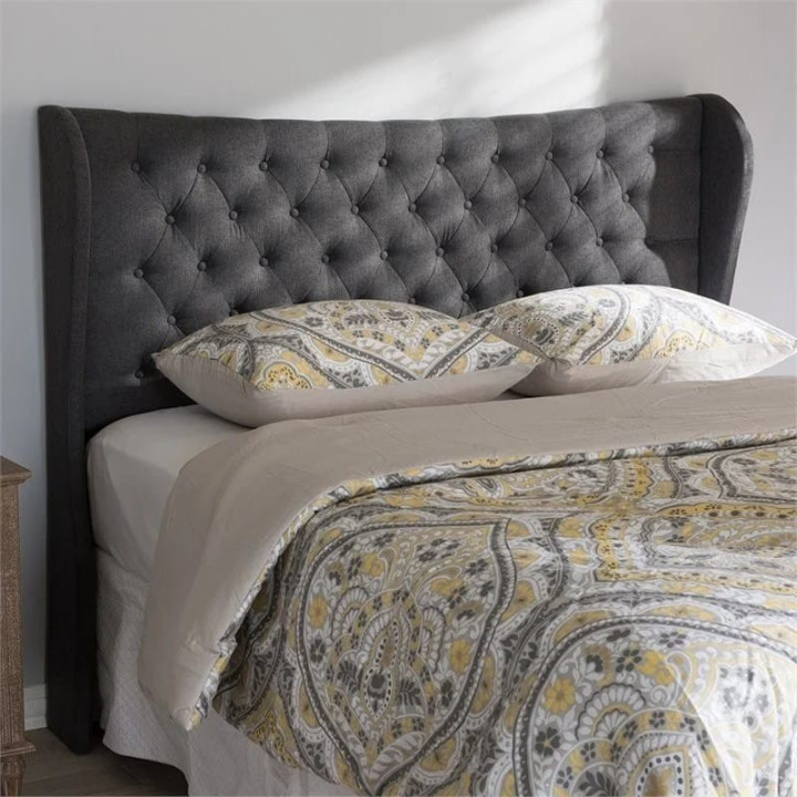 Ntane - Selina Button-Tufted Winged Double Headboard