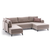 Ntane - Vardo Panoramic U-Corner Sofa, Cream