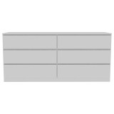 Ntane - 6 Drawer Double Dresser, White