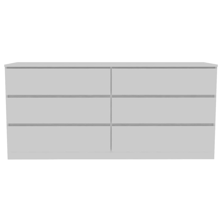 Ntane - 6 Drawer Double Dresser, White