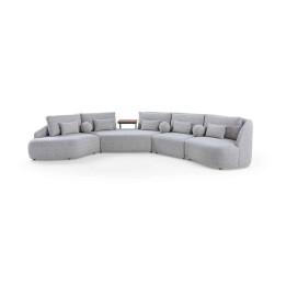 Ntane - 6 Seater Milano Curve Bouclé Sofa