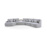 Ntane - 6 Seater Milano Curve Bouclé Sofa