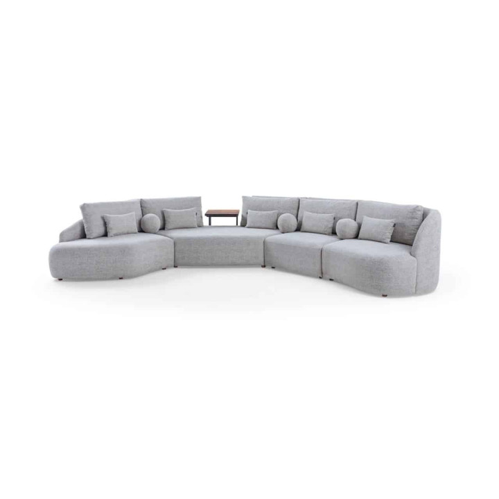 Ntane - 6 Seater Milano Curve Bouclé Sofa