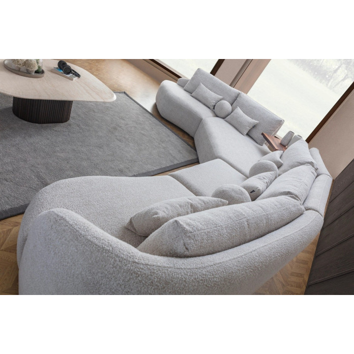 Ntane - 6 Seater Milano Curve Bouclé Sofa
