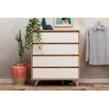 Ntane - Chest of Drawers, Off White and Brown