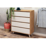 Ntane - Chest of Drawers, Off White and Brown