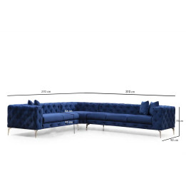 Ntane - Momo Corner Sofa, Blue