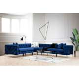 Ntane - Momo Corner Sofa, Blue
