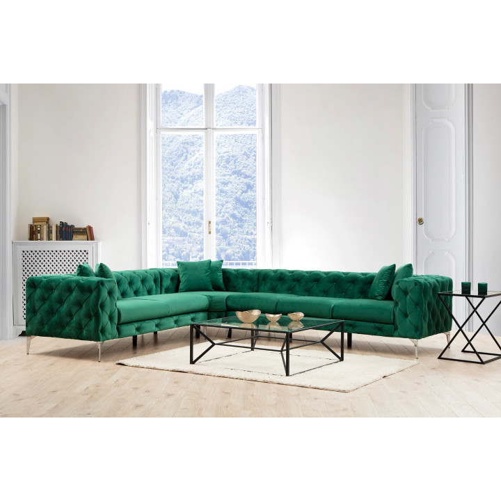 Ntane - Momo Corner Sofa, Green