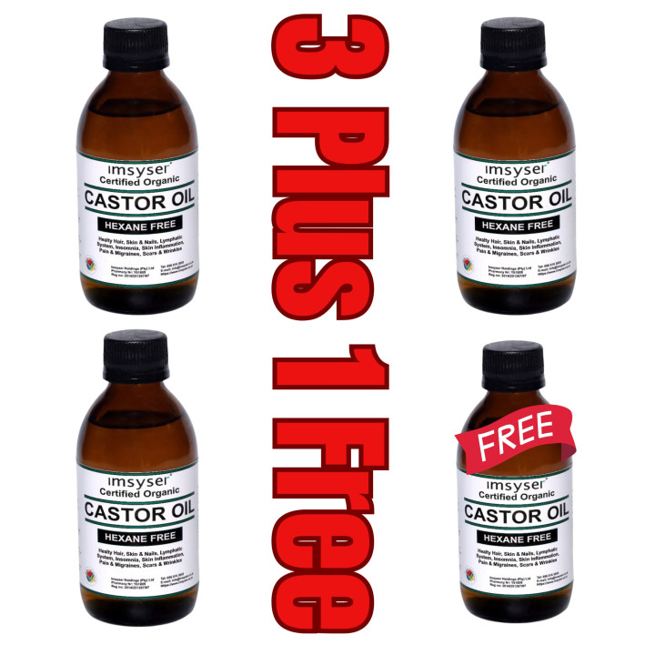 Bulk Offer Cold-Pressed Organic Castor Oil 200ml