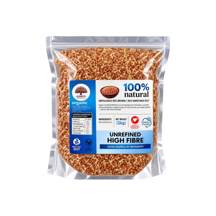 Gogo’s Unrefined Red Brown Rice – 2kg
