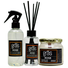 Rose Combo (Reed Diffuser, Room Spray & Candle)