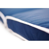 Blue (Navy) Canvas Patio Flexible Bench/Lounger Cushion