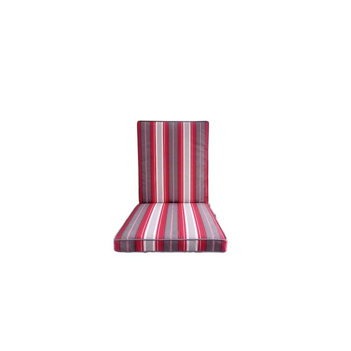 Red & Grey Morris Chair Cushion