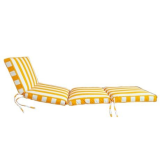 Yellow & white Waterproof Lounger Cushion