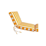 Yellow & white Waterproof Lounger Cushion