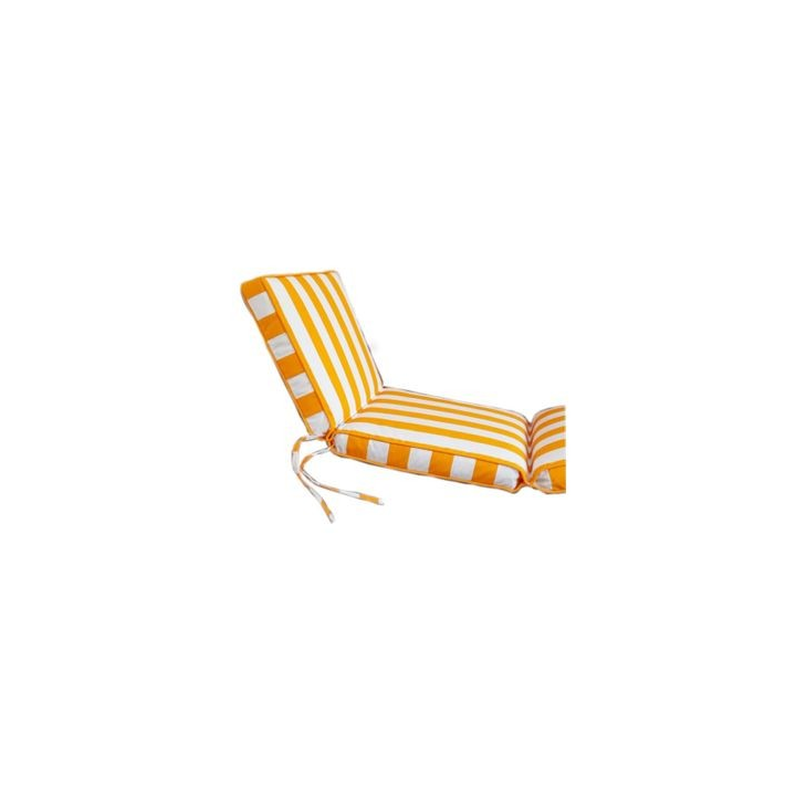 Yellow & white Waterproof Lounger Cushion