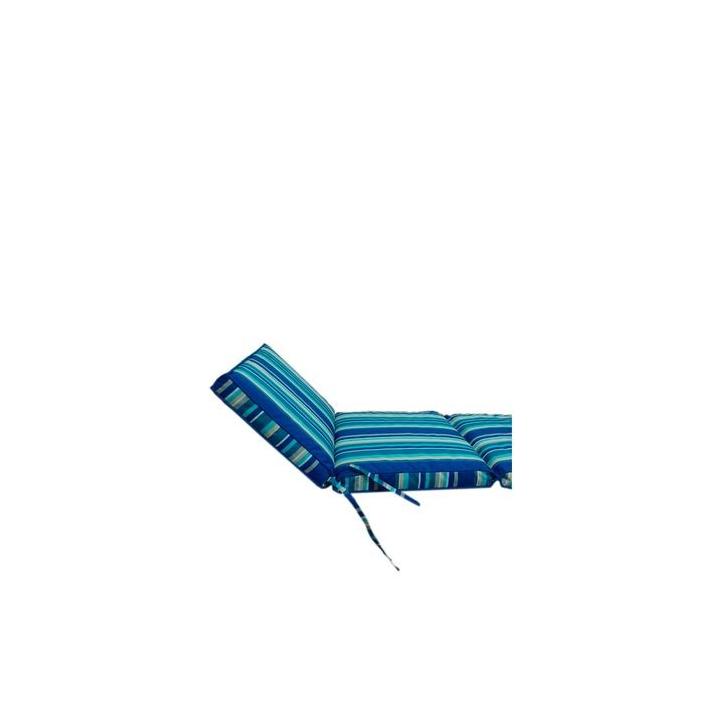 Seated By Jenkie Blue Stripes Waterproof Lounger Cushion