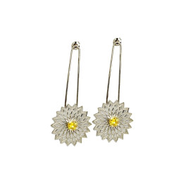 The Marquise Floral Flower Earrings