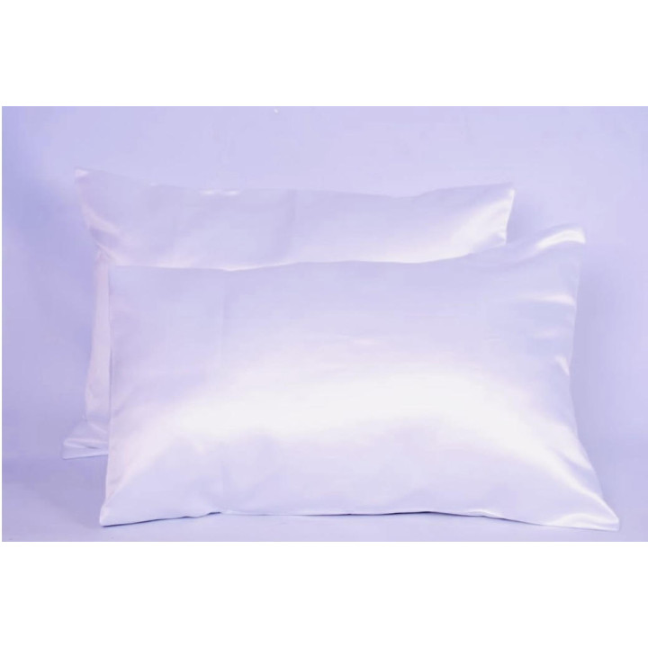 Dubis 2 Standard size Satin Pillowcases color White