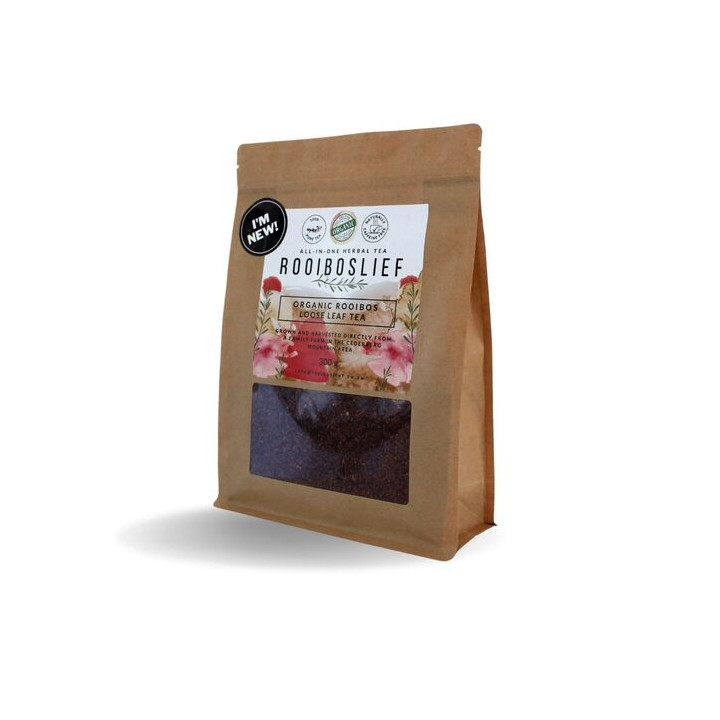 Rooiboslief - 300g Organic Loose Leaf Rooibos Tea (10 x packs)