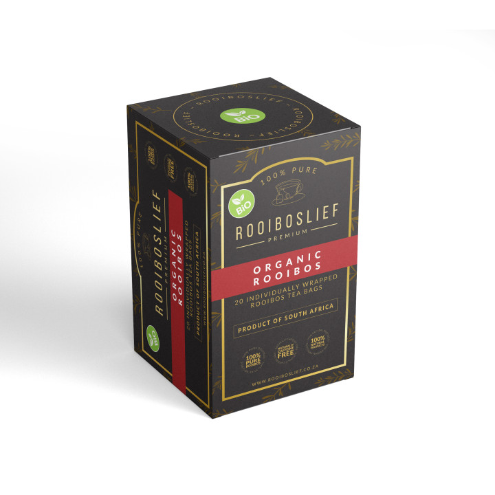 Rooiboslief - 40g Premium Organic Rooibos Tea 20's (3 x