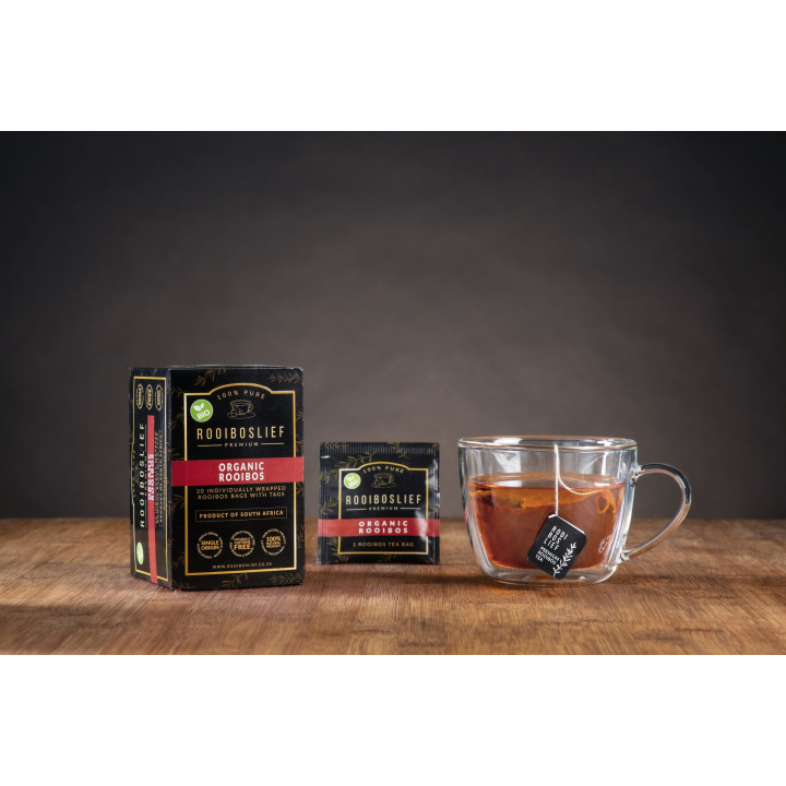 Rooiboslief - 40g Premium Organic Rooibos Tea 20's (3 x