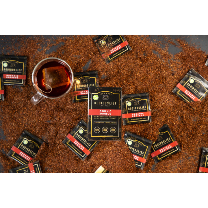 Rooiboslief - 40g Premium Organic Rooibos Tea 20's (3 x