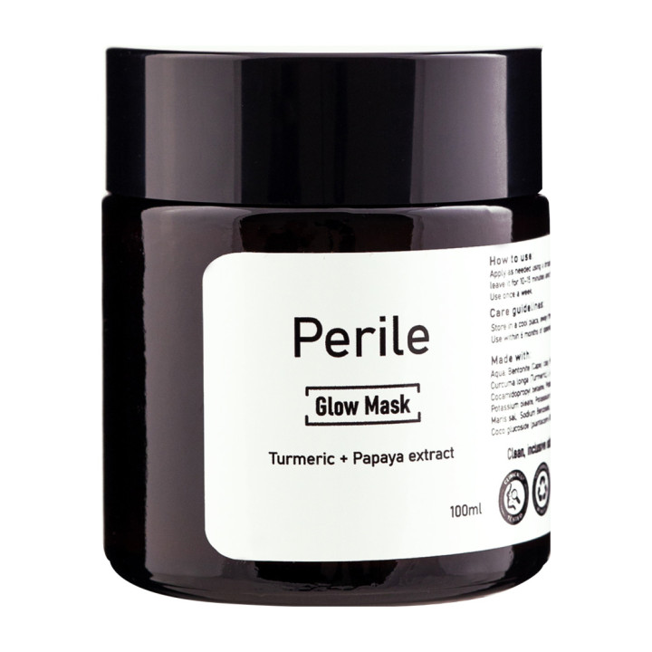 Perile - Glow mask - Turmeric + Papaya extract - 100g