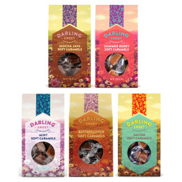 Darling Sweet Handcrafted 5 x 150 g Assorted Soft Caramels