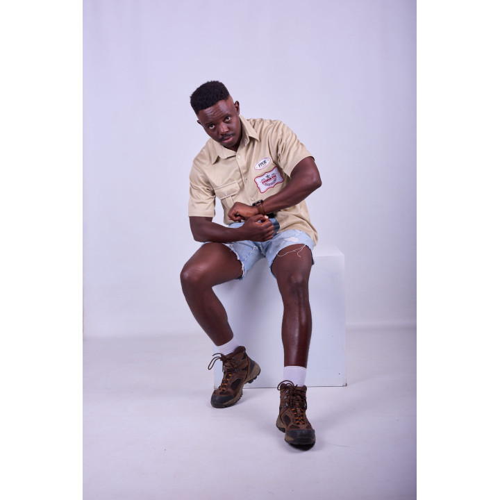 Love is War Khaki Short Sleeve Shirt