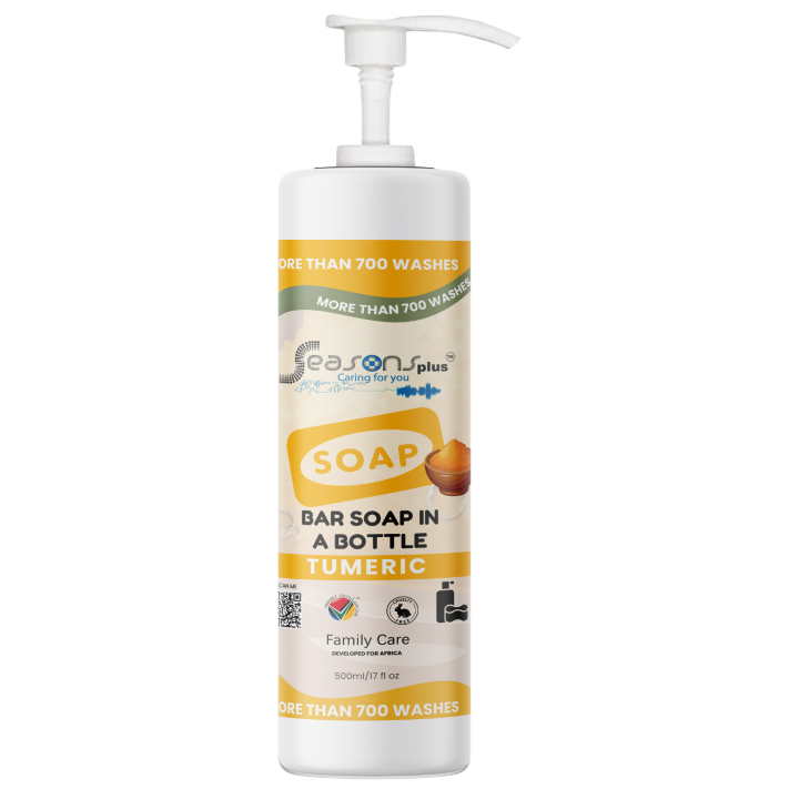 Bar Soap in a bottle Tumeric 500ml